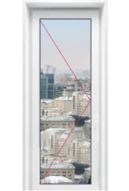 Пластиковая дверь входная с полным остеклением без перегородки - 4 Пластиковая дверь входная с полным остеклением без перегородки - фото - 4