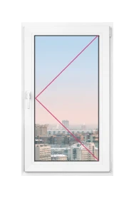 Одностворчатое окно Rehau Blitz 960x960 - фото - 1